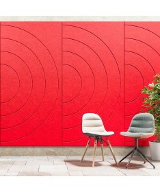 Sunset, panneaux muraux acoustiques décoratifs GridMax 240 × 120 cm