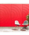 Sunset, panneaux muraux acoustiques décoratifs GridMax 240 × 120 cm