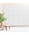 Tuile Acoustique chevron blanc