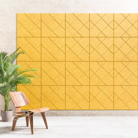 Panneau acoustique mural 60 × 60 cm en PET recyclé