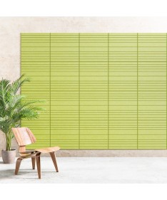 Panneau acoustique design en feutrine PET recyclée, format 600×600 mm.