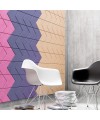 Les panneaux Sagitta offrent une solution durable qui marie esthétique singulière et performance acoustique.