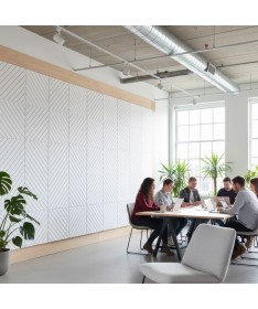 Dalles acoustiques murale Chevron 3