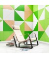 Mur acoustique réalisé avec plaques acoustiques triangulaires TRIUM