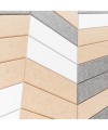 Vue rapprochée du Spina blanc - gris - beige
