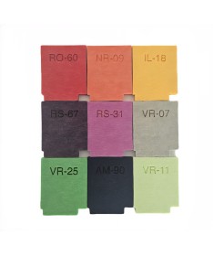9 couleurs d'échantillons de matériau acoustique