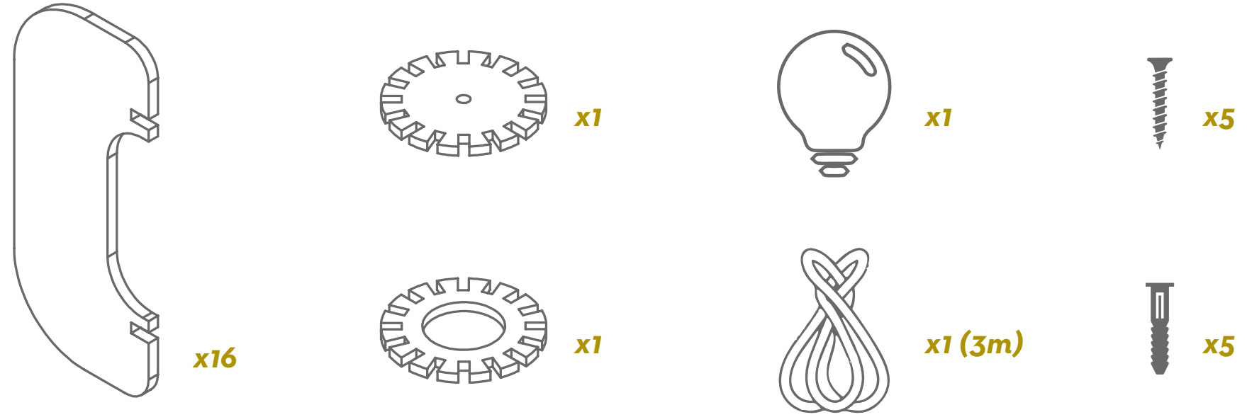 Pièces et installation